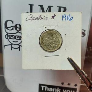 Uncirculated 1916 Austria 10 Heller KM# 2822